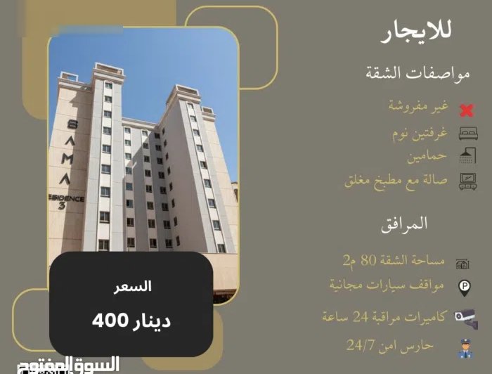 85 m2 2 Bedrooms Apartments for Rent in Hawally Hawally