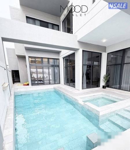 For rent chalets youth and families first row swimming pool external and internal