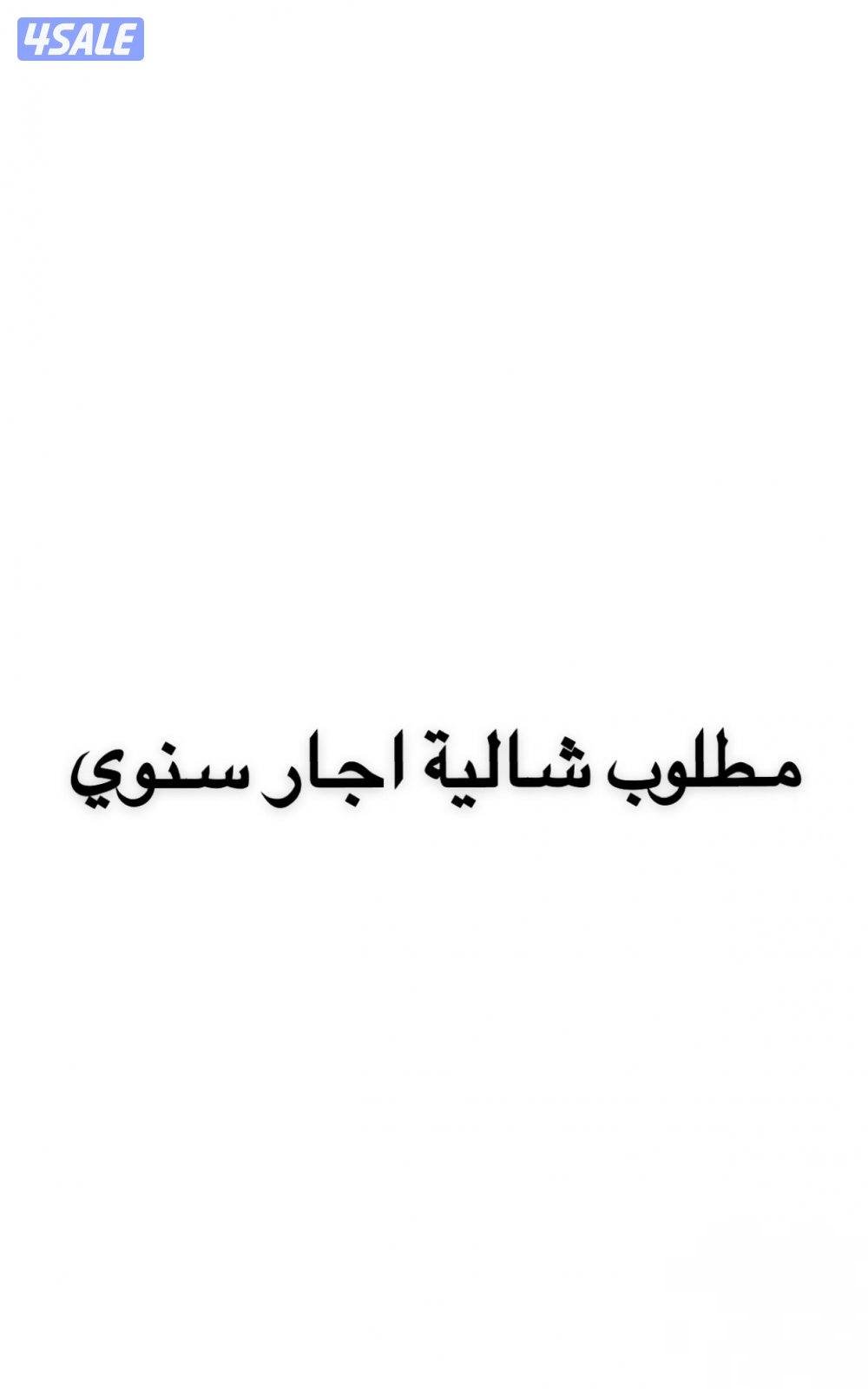 مطلوب شالية اجار سنوي