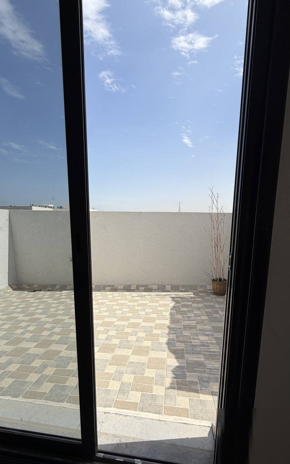 Apartment room and hall and roof