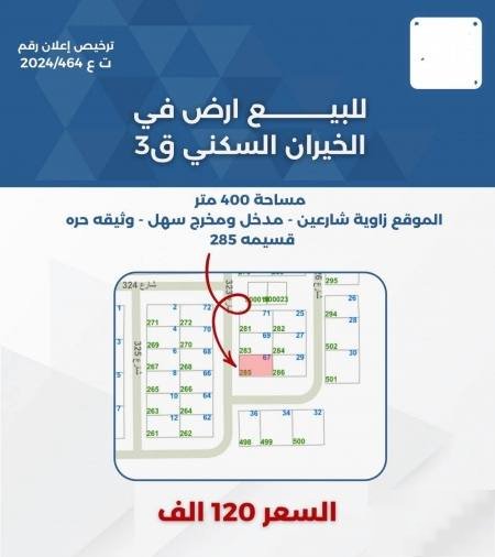Land in Khairan city