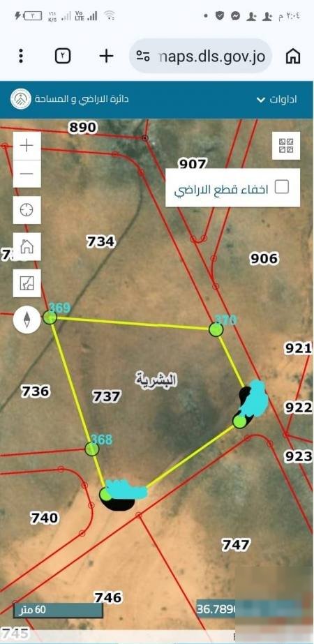 Land for sale in Jordan with an area of 10138. The required price is 4000 Dinar.
